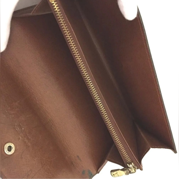Authentic Louis Vuitton Monogram Portefeiulle Sarah Long Wallet - Picture 6 of 7